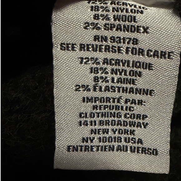 NEW JASON WU Wool Blend Green V Neck Balloon Sleeve Sweater Large - Picture 8 of 12